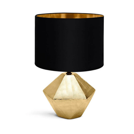 Lampada da tavolo a prisma grande oro