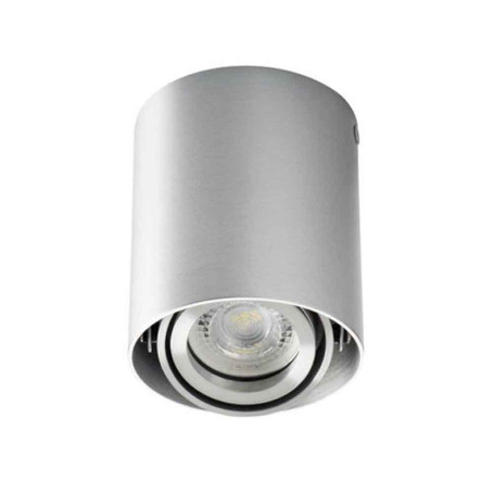 Lampada cilindrica da soffitto per GU10 grigia