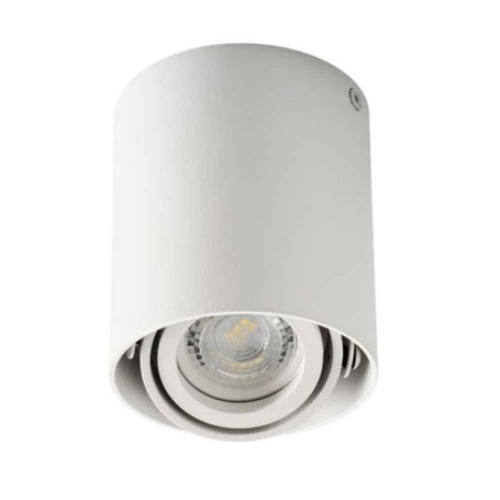 Lampada cilindrica da soffitto per GU10 grigia