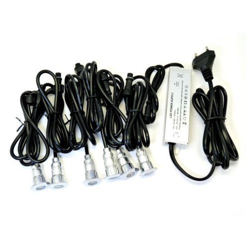 Kit punti luce stagni 0.6 watts cadauno