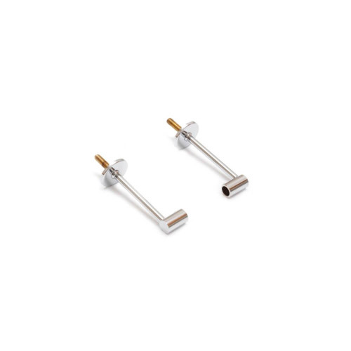 Doppia staffa di fissaggio da soffitto per profilo decorativo per teche