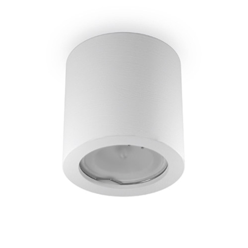 Lampada a cilindro da soffitto in gesso