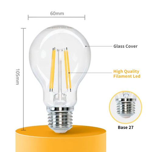 Lampadina LED E27 4W A60