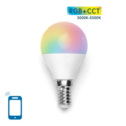 Smart Led 5W G45 WiFi E14 RGB + CCT