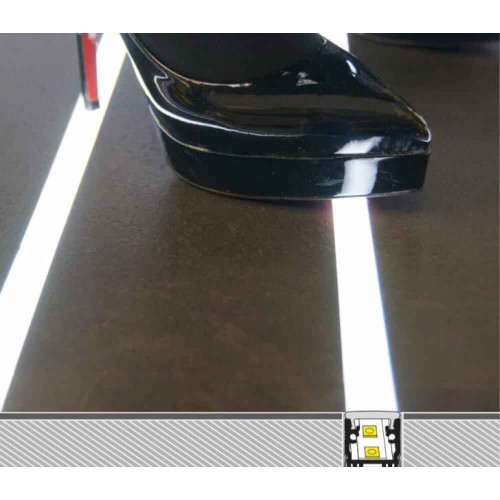 Profilo led in alluminio da incasso pavimento 2 metri