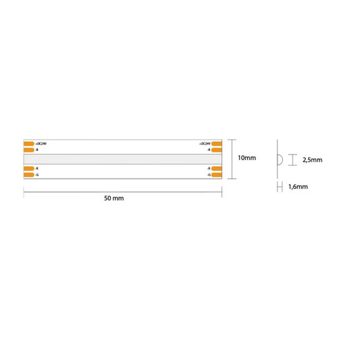 Striscia led Cob 75W RGB