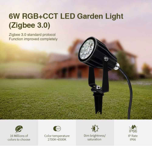 Faretto led da giardino a picchetto 6W RGB+CCT
