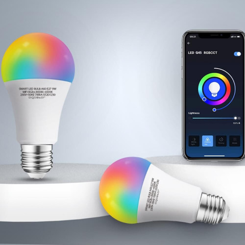 Lampadina Smart E27 14W RGB CCT comandabile da telecomando