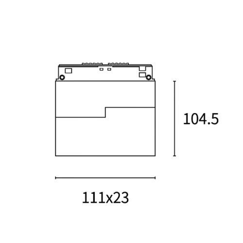 Mini grille orientabile 6W - disegno