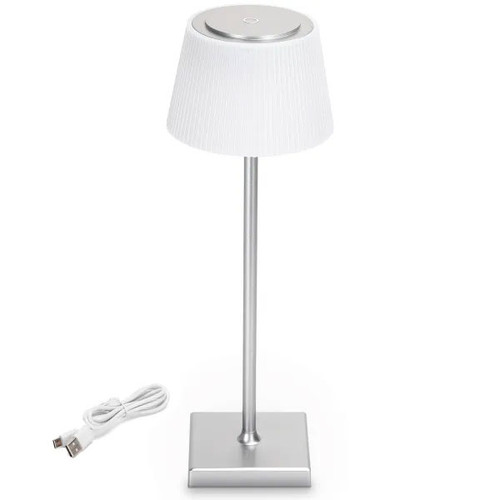 Lampada da Tavolo Ricaricabile 4W CCT - Argento
