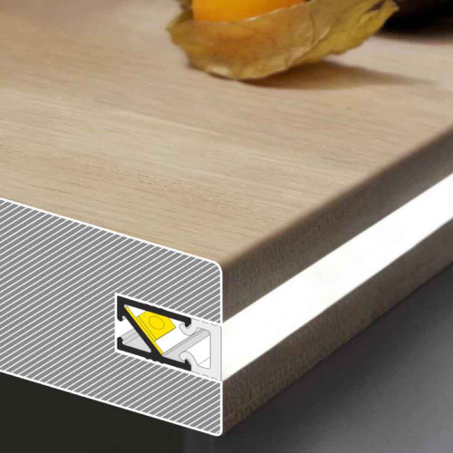 Profilo led stretto da incasso a filo