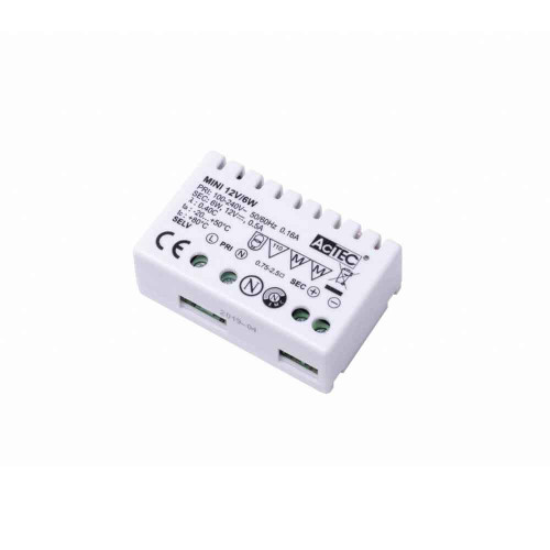 Alimentatore Actec mini 6W a 12 o 24 Volts