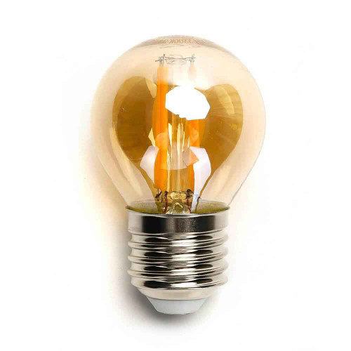 Lampadina led Gold da 4W a filamento con attacco a vite E27