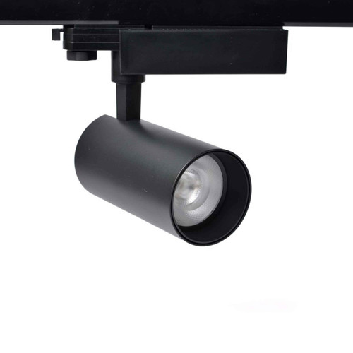 Faretto led da binario 3 piste 30W 36° nero