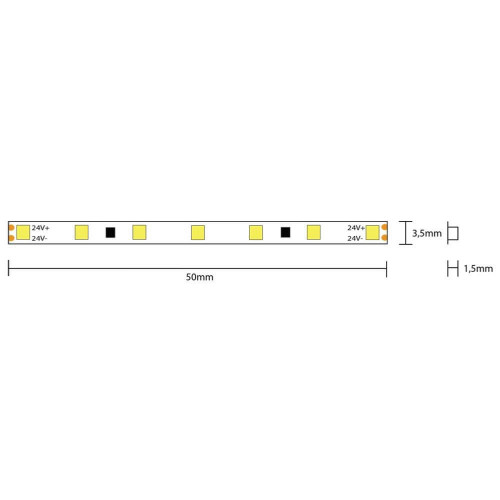 Striscia led Slim 3.5mm 50W