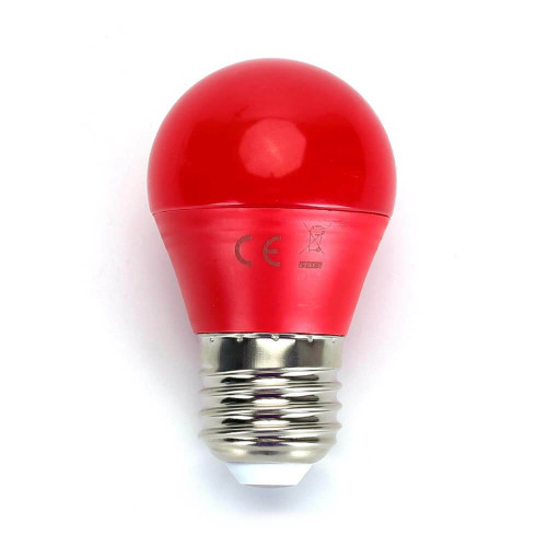 Lampadina Led 4W E27 colorata rossa