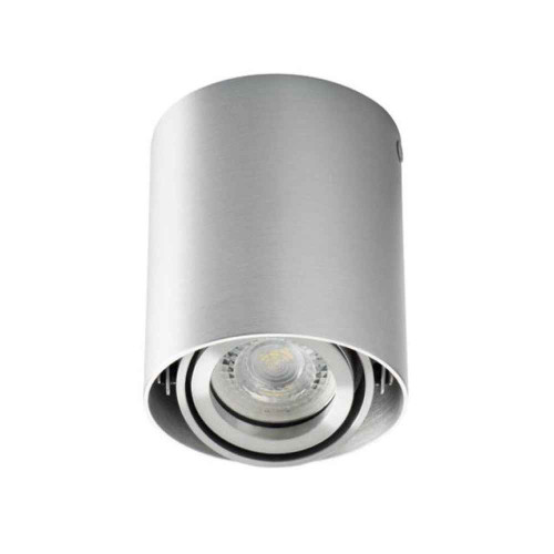 Lampada cilindrica da soffitto per GU10 nera