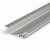 Profilo led alluminio da incasso piatto