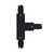 Connettore a T binario trifase Quad Nero
