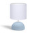 Lampada da tavolo base in ceramica azzurro