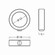 Misure holder anelli per profilo per teche