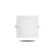 Faretto led quadro da incasso slim con finitura bianca da 16 Watt