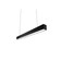 Lampada lineare a sospensione nera 40W 120cm