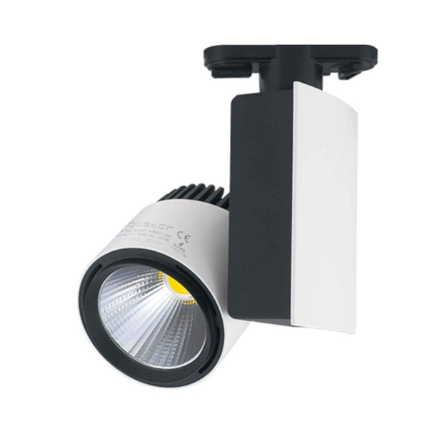 Proiettore led slim da binario 23W a 2 piste