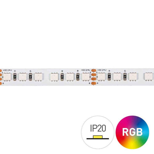 Striscia led RGB 120 W 24 Volts