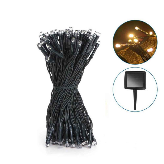 Catena luminosa mini led bianchi a luce solare