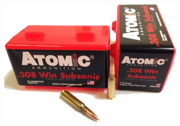 BTHP 50RD 10BX/CSATOMIC 308 WIN 175GR SUBSONIC 