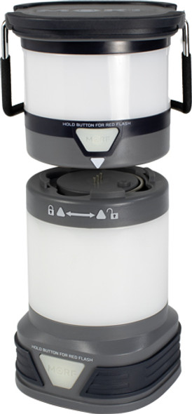 RECHARGEABLE & 4AA BATTERIESPSF MORF LANTERN 380 LUMENS 
