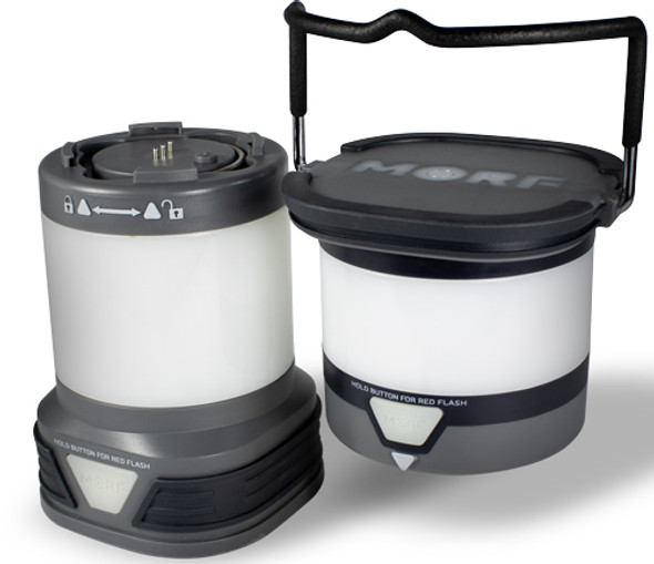 RECHARGEABLE & 4AA BATTERIESPSF MORF LANTERN 380 LUMENS 