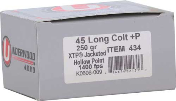 XTP JHP 20RD 10BX/CSUNDERWOOD 45 LC +P 250GR 