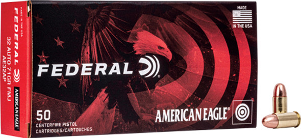 50RD 20BX/CSFEDERAL AE 32 ACP 71GR FMJ 