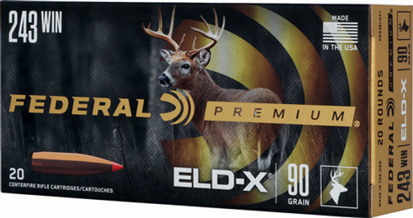 20RD 10BX/CSFEDERAL 243 WIN 90GR ELDX 