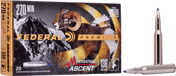 ASCENT 20RD 10BX/CSFEDERAL 270 WIN 136GR TERMINAL 