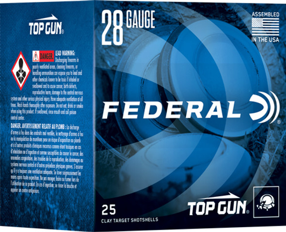 OZ #8 1330FPS 250RD CASE LOTFEDERAL TOP GUN 28GA 2.75" 3/4 