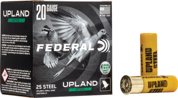 3/4OZ #6 1500FPS 25RD 10BX/CSFEDERAL UPLAND 20GA 2.75" 