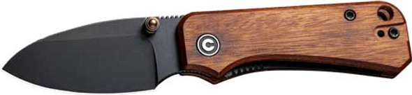 WOOD/BLACK STONEWASH LINER LCKCIVIVI KNIFE BABY BANTER 2.34" 