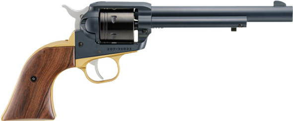 MIDNIGHT BLUE BRASS GRIP FRAMERUGER WRANGLER 22LR 6.5" FS 