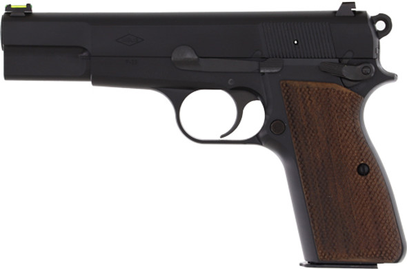 4.7" BBL 2-15RD BLACK/WOODINGLIS P-35 HI-POWER 9MM 