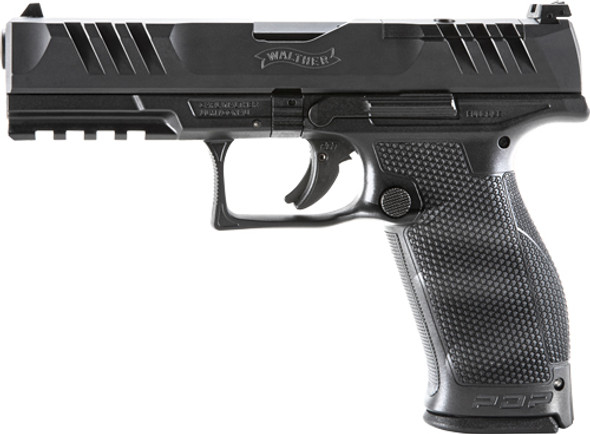 18-SHOT BLACK POLYMER FRAMEWALTHER PDP OR 9MM 4" FS 