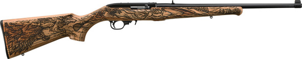 BLUED LAMINATE (TALO)RUGER 10/22 WOLF ENGRAVED 