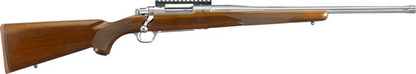 STAINLESS WALNUT THREADEDRUGER HAWKEYE HUNTER 308 WIN 