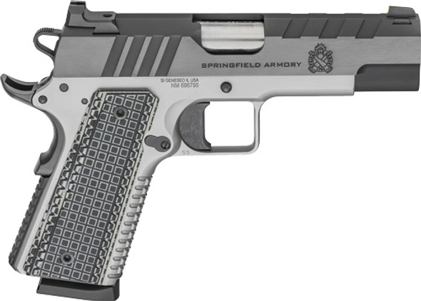 45ACP 4.25" 8RD SS/BLUED G10<SPRINGFIELD 1911 EMISSARY 