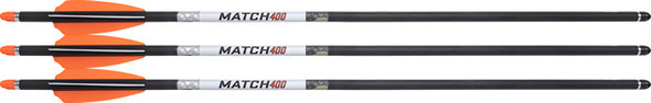 400 CARBON 20" ALPHA HP 3PKWICKED RIDGE XBOW ARROW MATCH 