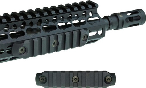 4" RAIL BLACKBCM RAIL SECTION--NYLON KEYMOD 