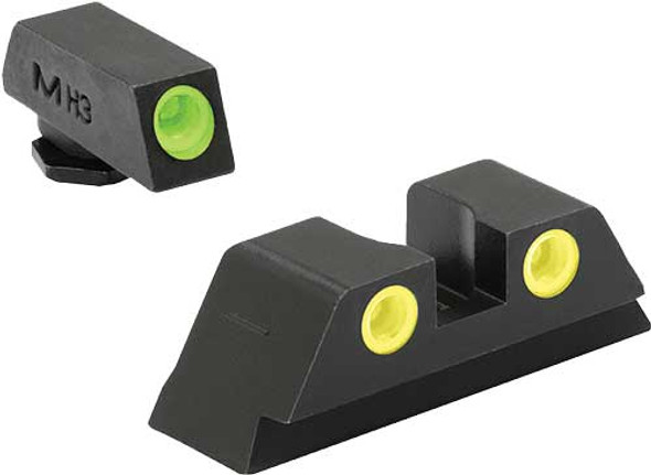SET GREEN/YELLOW FOR GLOCKMEPROLIGHT NIGHT SIGHT FIXED 