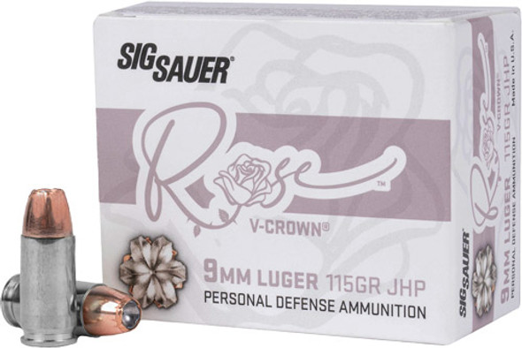 V-CROWN JHP 20RD 10BX/CSSIG 9MM LUGER 115GR ELITE 
